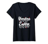 Women's Grandma is My Name Euchre is My Game V-Neck T-Shirt