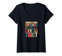 Womens Granola Bars are The Perfect Plot Twist Funny Reader V-Neck T-Shirt