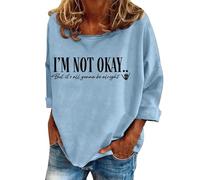 Women's Graphic Tunic Sweatshirts Casual Fashion Loose Fitting Clothes Y2K Sweaters Gothic Workou Personalized Trendy Fall Loose Fit Plain Womens Teen Sweatshirts Cute University Light Blue