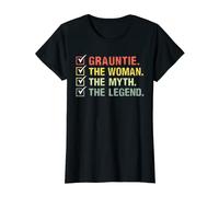 Womens Grauntie The Woman The Myth The Legend Retro Grauntie T-Shirt