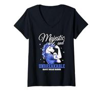 Women's Graves Disease Warrior V-Neck T-Shirt