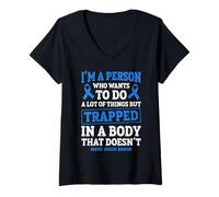 Women's Graves Disease Warrior V-Neck T-Shirt