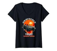 Women's Grayscale Today Technicolor Tomorrow V-Neck T-Shirt