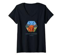 Womens Great Glen Way - Scotland V-Neck T-Shirt