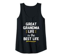Womens Great Grandma Life is The Best Life Cute Tank Top