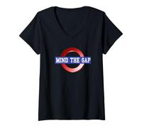 Womens Great MIND THE GAP T-Shirt V-Neck T-Shirt