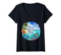 Women's Great Stirrup Bahamas, Berry Islands V-Neck T-Shirt