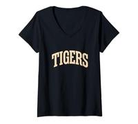 Womens Great Tigers Speech Costume for Boys and Girls V-Neck T-Shirt