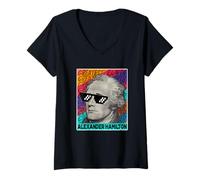 Womens Greatest Rapper Alexander Hamilton Fourth Of July V-Neck T-Shirt
