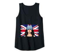 Womens Greece Britain Flags Women Roots British Greek Heritage Tank Top