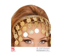 Womens Greek Goddess Gold Coin Headpiece