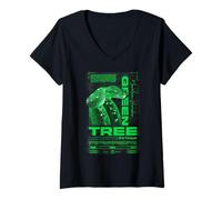 Women's Green Tree Python Snake Owner Streetwear Reptile Keeper V-Neck T-Shirt