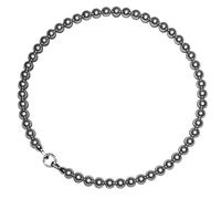 Women'S Grey Pearl Necklaces, Exclusive Tahitian-Inspired Structure, Variable Length 18 In Silver Closure, Lightweight And Snug Elegant Collar Necklace