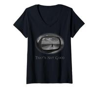 Womens Grim Reaper Objects In Mirror May Be Closer Than They Appear V-Neck T-Shirt