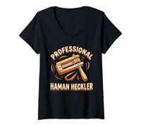 Women's Grogger Sound Make Some Noise Haman Esther Grover Grogger V-Neck T-Shirt