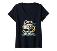 Women's Groom to Be Getting Married Bachelor Party Humor V-Neck T-Shirt