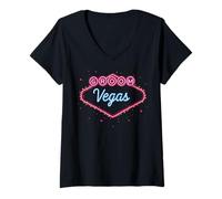 Women's Groom Vegas Bachelor Party Group 2026 Married in Vegas Groom V-Neck T-Shirt