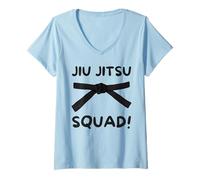 Women's Group Martial Arts and Matching Jiu Jitsu Squad V-Neck T-Shirt