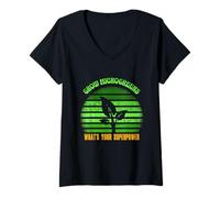 Womens Grow Microgreens What’s Your Superpower? Funny Urban Farming V-Neck T-Shirt