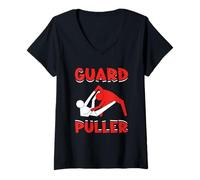 Womens Guard Puller MMA Sports Vibes V-Neck T-Shirt