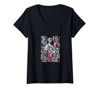 Women's Guardian of Giza Sphinx Egypt Pyramid V-Neck T-Shirt