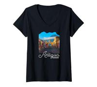 Women's Guatemala Antigua V-Neck T-Shirt