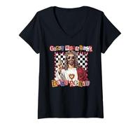 Women's Guess Who's Back Jesus Easter Religious Aesthetic Collage V-Neck T-Shirt