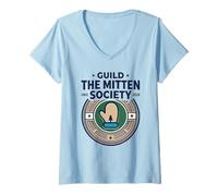 Women's Guild The Mitten Society Since Michigan Pride V-Neck T-Shirt