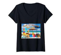 Womens Gulf of Mexico Memories V-Neck T-Shirt