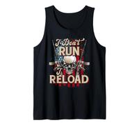 Womens Gun Shirts I Reload Shirt I Dont Run I Reload US Flag Tank Top