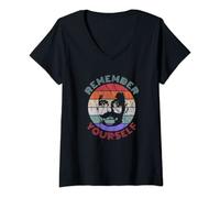Womens Gurdjieff - Remember Yourself v4 V-Neck T-Shirt