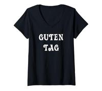 Women's Guten Tag German Greeting V-Neck T-Shirt