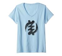 Womens GYE NYAME ADINKRA SYMBOL AKAN GOD GHANA V-Neck T-Shirt