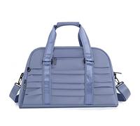 Womens Gym Bag Carry on Duffel Bag Outdoor Sport Bag Dry Wet Separate Gym Fitness Handbag Casual Solid Large Capacity Sac De Voyage (Color : Blue)