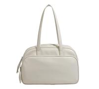 Womens Gym Bag Female Short Trip Travelling Luggage Bag for Yoga Travel(White)