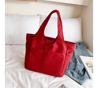 Womens Gym Bag Large Capacity Simple Lightweight Handheld Travel Bag for Yoga Travel(Red,43x19x33cm)