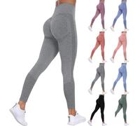 Womens Gym Leggings Butt Lift, Compression 3d Leggings Anti Cellulite High Waisted Tummy Control Butt Lift Leggings Workout Gym Petite Yoga Trousers Seamless Sports Pants Fitness Yoga Trousers