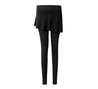Womens Gym Leggings - Women's Solid Body Training Pants Stretch Latin Dance Two Piece Tight Culottes