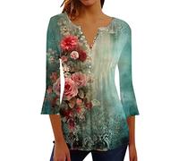 Womens Gym Tops Womens Summer T Shirts - Cotton Oversized Drop Shoulder Half Sleeve Casual Crew Neck Ladies Tops with Slit Hem for Baggy Fashion Ladies T Shirts Size 14 Basic (Army Green, M)