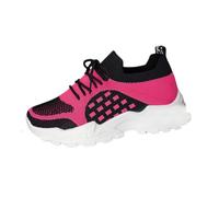 Womens Gym Trainers Lightweight Comfortable Shoes for Women UK | Knitted Textile Materials Indoor Studio Gym Trainers Urban City Street Walk Shoes Shock Absorption Base Soles