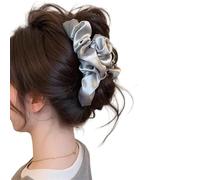 Women's Hair Claw Clip 2-Piece Set, Shark Clip, Satin Cloud Grip Clip for Thick Hair, Stable Grip Hair Clip, Back of Head and Hair Decoration