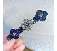 Women's Hair Clips - Braided Rhinestone and Flower Hair Clips | Four Leaf Clover Hair Headbands | Hair Claw Clips with Stone