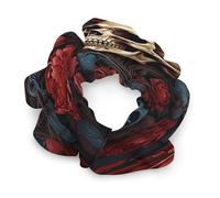 Womens Hair Scrunchies,Skull Image Poster Print Hair Ties,elastic Hair Bands,cute Ponytail Holder,women Hair Accessories