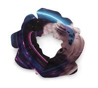Womens Hair Scrunchies,Space Laser Cat Print Hair Ties,elastic Hair Bands,cute Ponytail Holder,women Hair Accessories