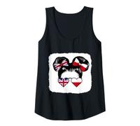 Womens Half British Half Polish Girl Britain and Poland Mix Roots Tank Top