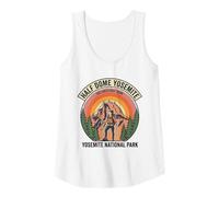 Womens Half-Dome-Yosemite Female Minimalistic Hiking Design Tank Top