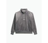 Women's half-zip velvet sweatshirt Superdry Country Club Gris XL