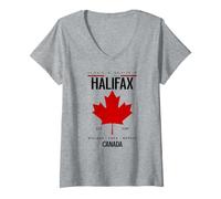Women's Halifax Canada Flag V-Neck T-Shirt