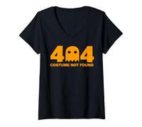 Women's Halloween 404 Costume Not Found V-Neck T-Shirt