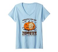 Womens Halloween Absolutely Dead, But Still Think I’m Tasty V-Neck T-Shirt